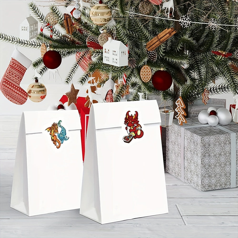 500pcs 2 8 Patterns Dragon Stickers Decals For Scrapbooking Cards Envelopes