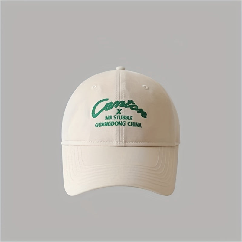 Woven Duck Tongue Cap with Big Brim Baseball Cap for Running