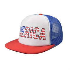 Hip Hop Trucker Hat Flag Pattern Baseball Cap Unisex Dad Hat