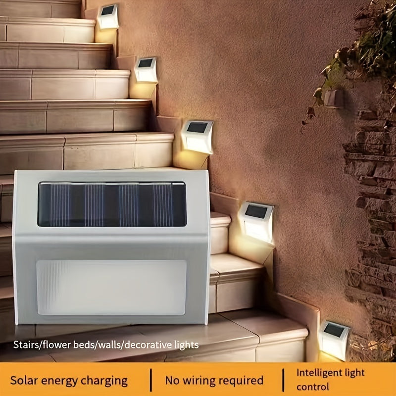 Solar Garden Lights Waterproof Outdoor Induction Lights Stainless Steel