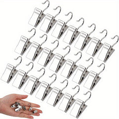 30pcs Metal Curtain Clips for Hanging Drape Track Christmas Decorations