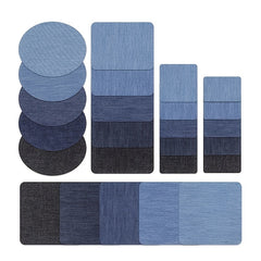 5pcs Denim Patch Fabric Repair Self Adhesive Clothing Supplies
