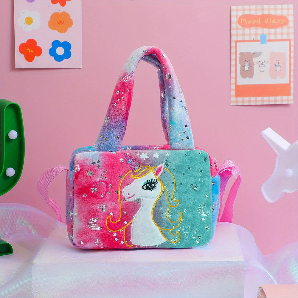 Girls Unicorn Pattern Shoulder Bag