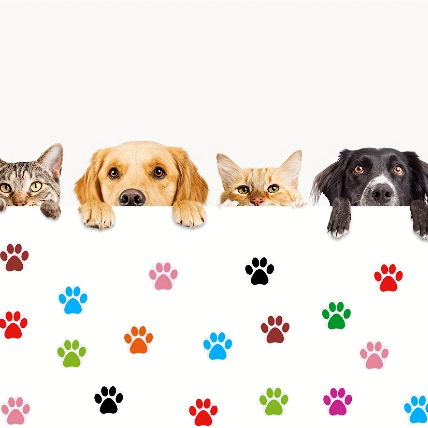 Paw Print Sticker Dog Paw Print Label Room Decal Home Wall Sticker DIY