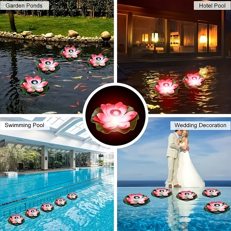 Solar Floating Lotus Light Outdoor Decor
