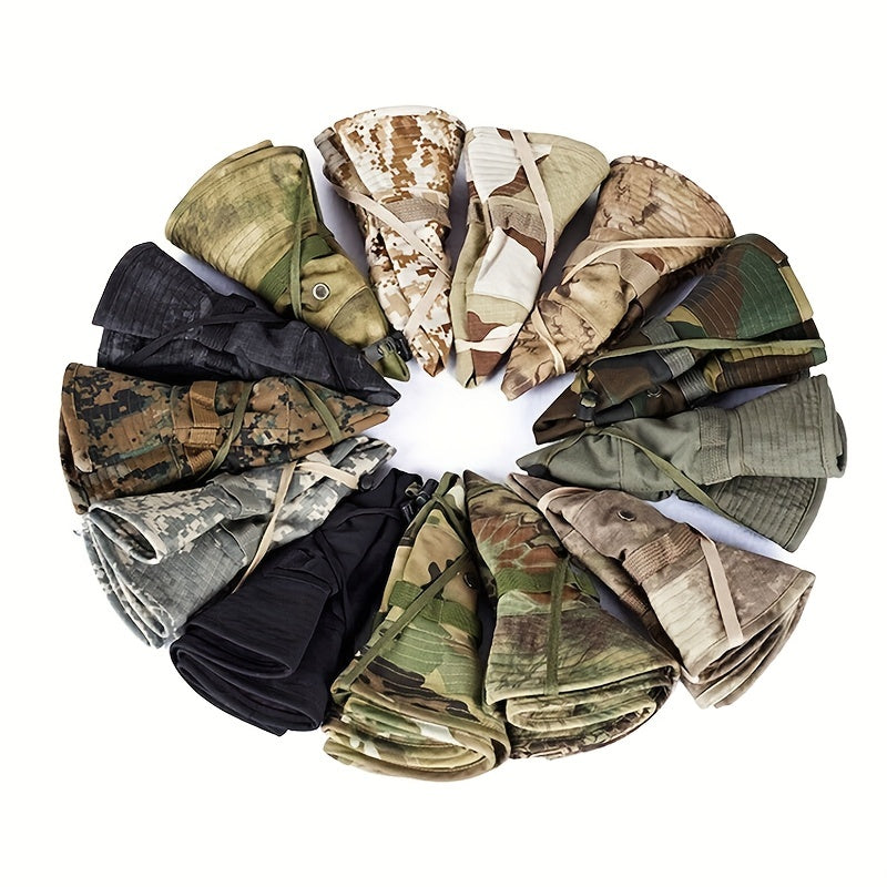 Camouflage Boonie Hat Military Tactical Bucket Hat for Men