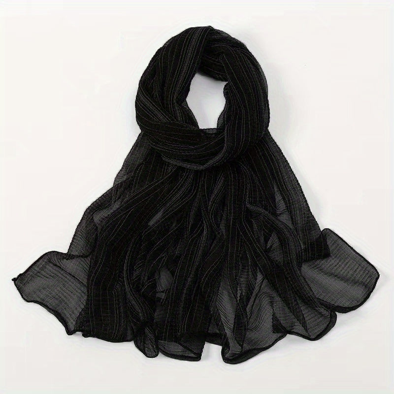 Thin Breathable Gauze Hijab Solid Shawl for Women