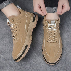 Men's Lace-up Slip Resistant Walking Shoes Work Shoes