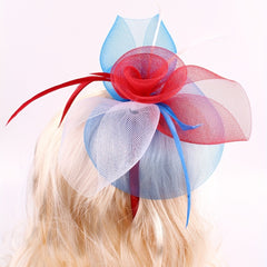 Mesh Faux Feather Ladies Party Headwear
