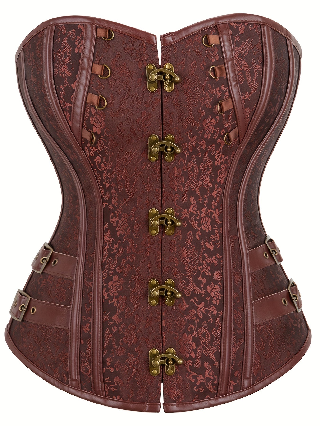 Gothic Corset Women's Plus Jacquard Overbust