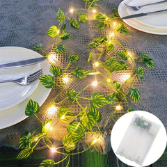 Watermelon Leaves LED String Lights Artificial Plants