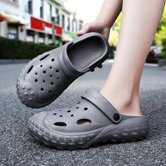Men's Solid Clogs Comfy Non Slip Soft Sole Casual Slippers