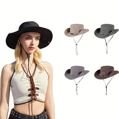 Casual Rolled Brim Sun Hat Lightweight Hiking Fishing Boonie Hat
