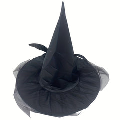 Vintage Mesh Veil Halloween Wizard Hat Party Prom Hat Cosplay Accessories