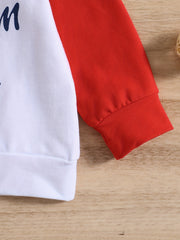 Kids Sweatshirt Long Sleeve Round Neck Letter Print Pullover Top