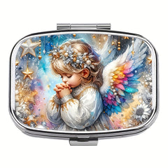 Portable Two-Compartment Pill Box