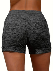 Coconut Tree & Letter Print Drawstring Shorts Casual Shorts