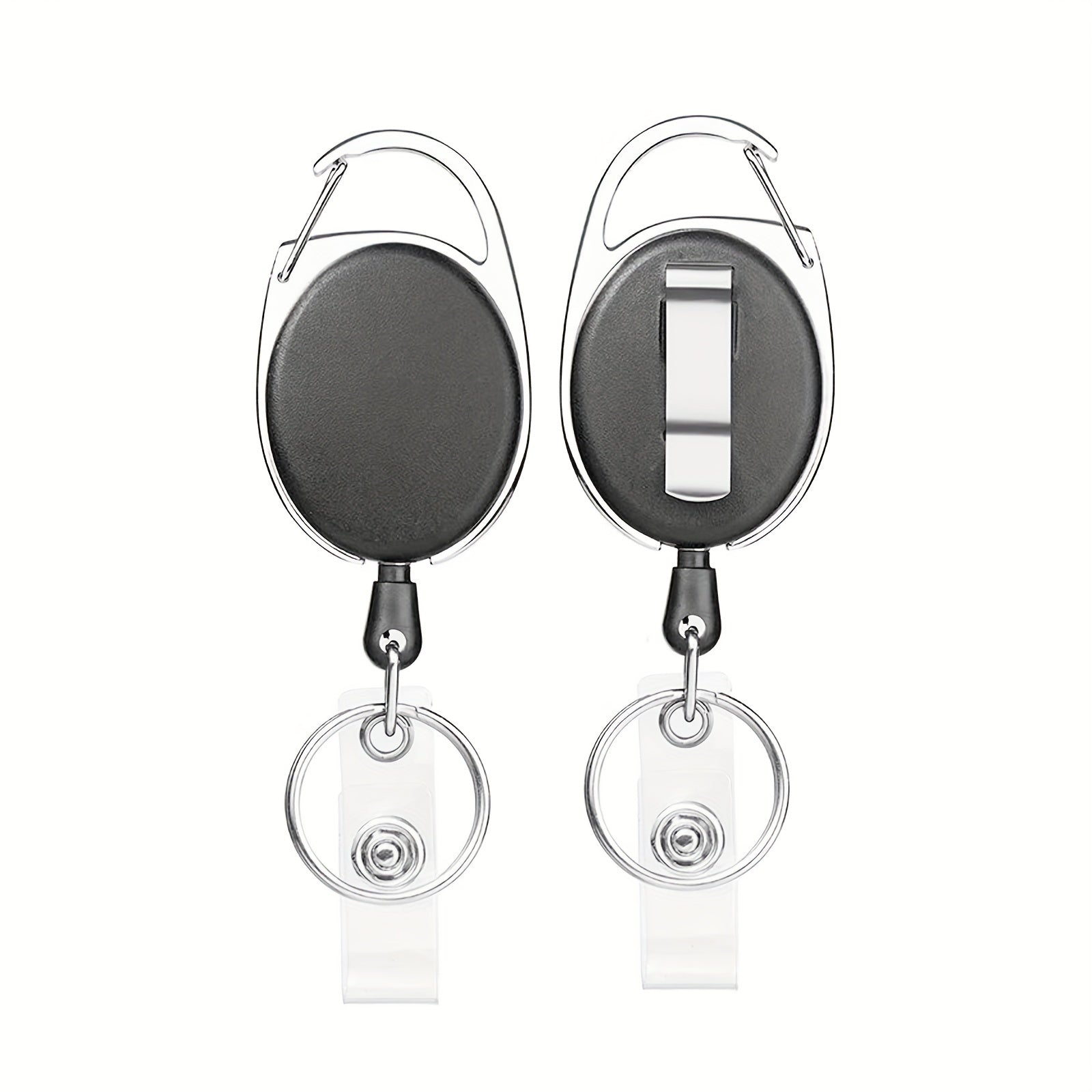 3pcs Fly Fishing Retractors with 360 Degree Rotation Buckle