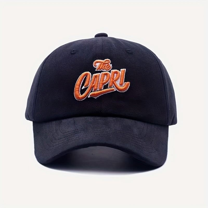 Letter Embroidery Classic Baseball Cap Unisex Adjustable Sun Hat