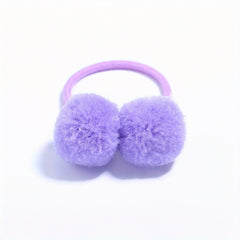 Baby Girls Ball Decor Hair Tie Scrunchies Ponytail Holders