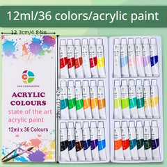 12ml Acrylic Painting Pigment Set 36 Colors for DIY Hand Painted Wall Painting