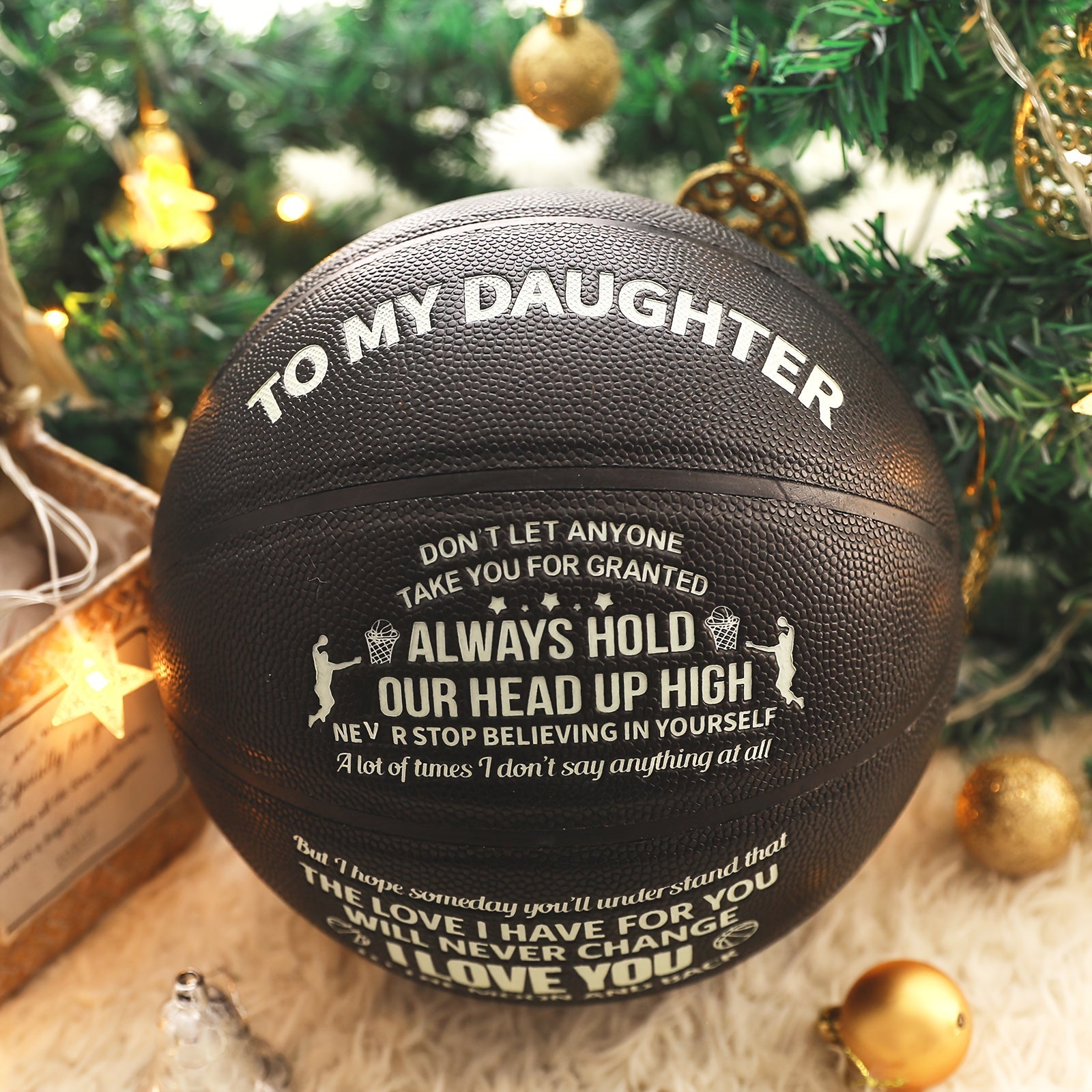 Luminous Size 7 Basketball For Daughter