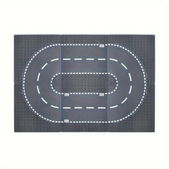 Kids Small Granule Highway Building Block Base Toy City Street Road