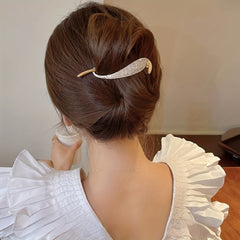 Liquid Metal Butterfly Hairpin Clip Head Claws Hair Style Accessories