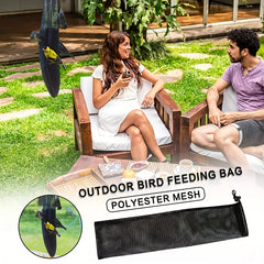 8pcs Hanging Mesh Bird Feeder Sack Bag Outdoor Balcony Feeding Bee Pulling
