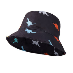 Kids Dino Print Fisherman Hat Sun Hat