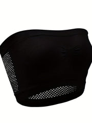 5pcs Breathable Tube Tops Stretchy Strapless Women's Lingerie