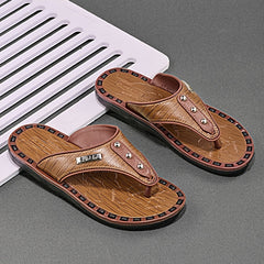Men's Thong Sandals Non Slip Flip flops Shoes Toe Post Slides
