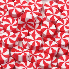 50pcs Christmas Candy Clay Beads DIY Necklace Bracelet Jewelry Making Supplies