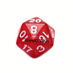 Durable Acrylic D20 Dice for Board Game