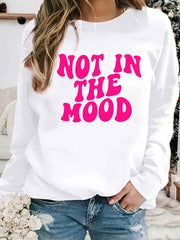 Print Sweatshirt Long Sleeve Crew Neck Casual Sweatshirt