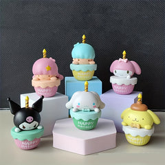 6Pcs Cake Decorating Ornaments Halloween Christmas Birthday