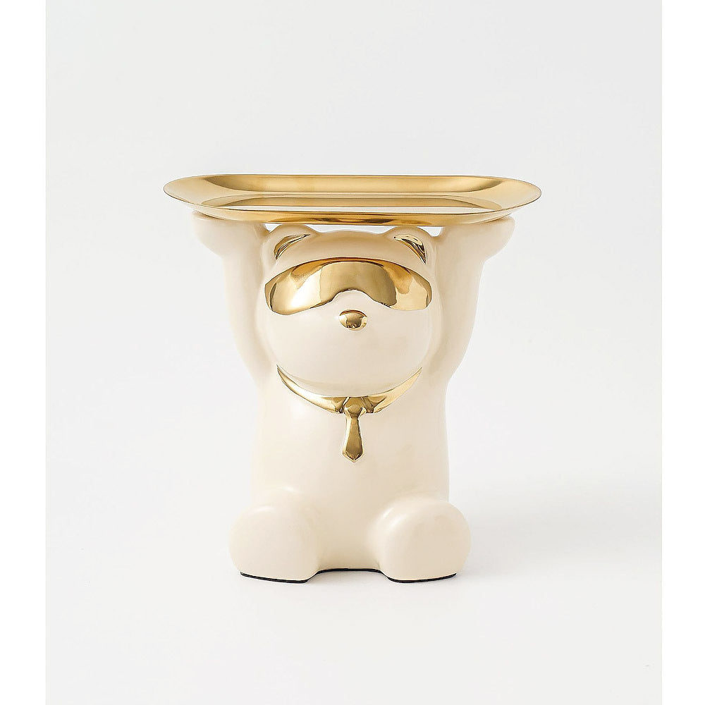 Ceramic Bear Jewelry Tray Sunglasses Bear Storage Decoration Tray