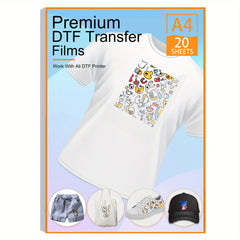 DTF Transfer Film 10 20 50 100 Sheets A4 Matte Heat Transfer Paper