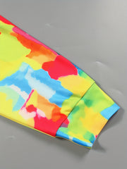 Tie Dye Hoodie & Joggers Set - Women's Plus Casual Outfit