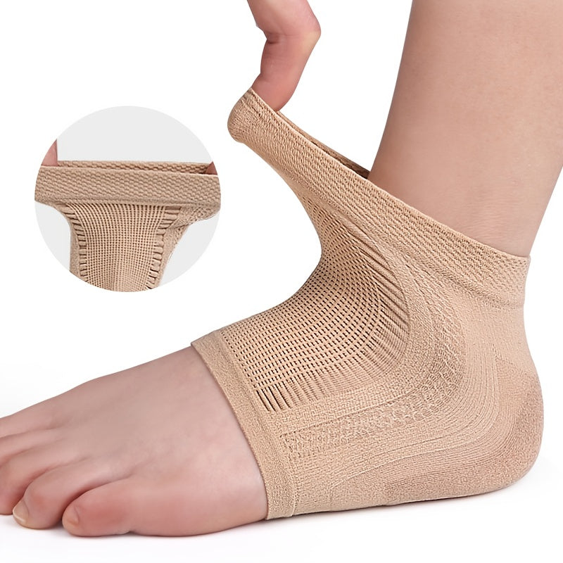 Mesh Gel Heel Socks Foot Protector Moisturizing Anti-Wear Anti-Cracking Socks