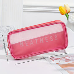 Toiletry Bag Makeup Brush Holder Organizer Zipper Pouch Travel Accessories