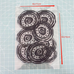 1pc 10 16x15 Transp. Silicone Stamp For Notebook Decoration Hand Account