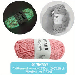 Luminous Braided Thread Grimace Face Mask DIY Knitting