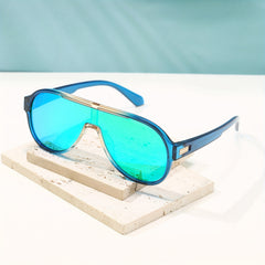 JACIEYU Polarized Aviator Sunglasses TR90 Frame Oval UV400 Sun Glasses