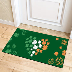 Four Leaf Clover Print Rug Love Pattern Carpet Machine Washable Floor Mat