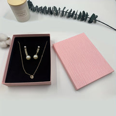 1pc Necklace Set Box Earrings Ear Stud Box Pendant Jewelry Packaging Box