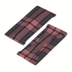 Vintage Plaid Headband Purple Orange Striped Sports & Casual Outfits
