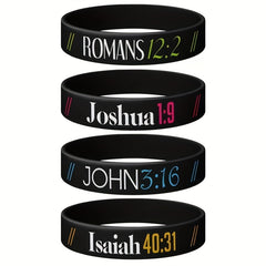 Christian Inspirational Wristband Bible Bracelet Unisex