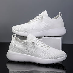 Men's Breathable Running Shoes Non Slip Lace Up Sneakers