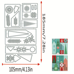Christmas Metal Cutting Dies for Card Making DIY Crafts Santa Claus